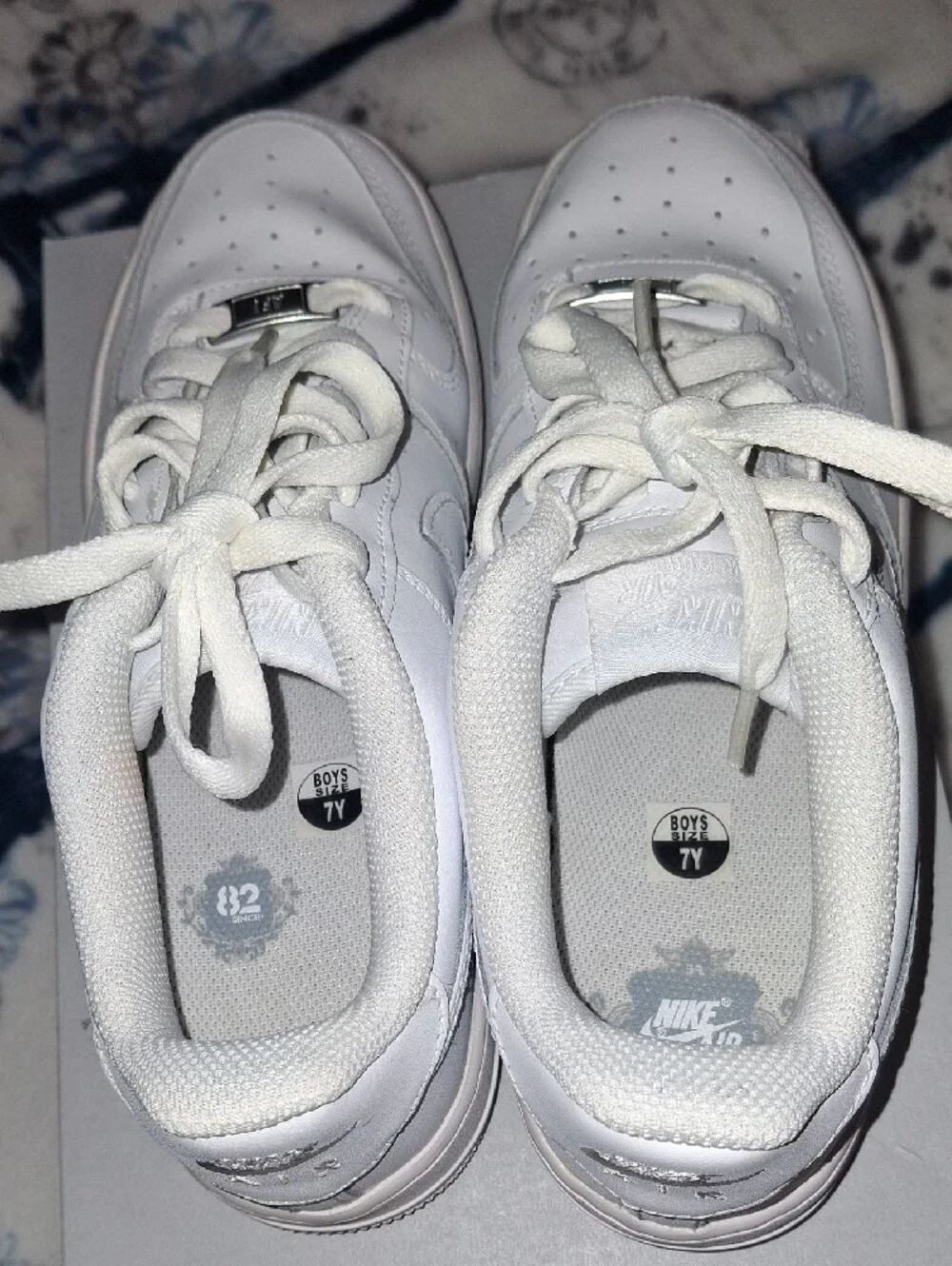 Nike White Low-Top Kids' Sneakers